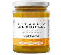 Wyld Herbs All-Natural Turmeric & Ginger Infused Sea Moss Gel | 100% Wildcrafted Sea Moss | Superfood Rich in Minerals, Proteins & Vitamins - Vegan & Gluten Free 300ML