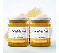 Wyld Herbs All-Natural Turmeric & Ginger Infused Sea Moss Gel Bundle | 100% Wildcrafted Sea Moss | Superfood Rich in Minerals, Proteins & Vitamins - Vegan & Gluten Free 300ML