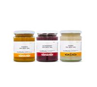 Wyld Herbs Immunity Sea Moss Gel Bundle - Organic Sea Moss Gel Trio with Raw Honey, Turmeric & Ginger, and Elderberry - Wildcrafted Caribbean Sea Moss 3x300ml