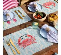 Wylder 4 Pack Blue Abersoch Placemat 36 x 46cm - Wilko