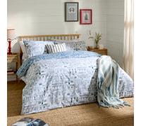 Wylder Abersoch Town Reversible 100% Cotton Duvet Cover Set