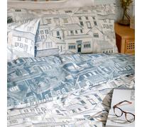 Wylder Abersoch Town Reversible 100% Cotton Duvet Cover Set