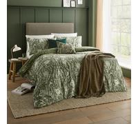 Wylder Albus Forest Wildlife Printed Reversible Duvet Cover Set
