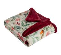 Wylder Beatrice Velvet Floral Throw - Multicoloured - 180cm x 130cm - Multicoloured - 100% Polyester