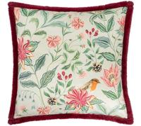 Wylder Beatrice Velvet Printed Cushion Cover - Multicoloured - 50cm x 50cm - Multicoloured - 100% Polyester