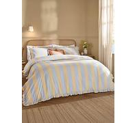 Wylder Birdie Stripe & Duvet Set Lemon/Sky Yellow