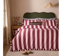 Wylder Birdie Stripe Ruffle Duvet Cover Set | Various Colours