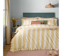 Wylder Birdie Stripe Ruffle Duvet Cover Set | Various Colours
