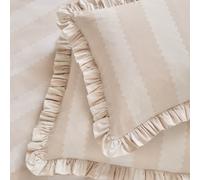 Wylder Birdie Stripe Ruffle Pillowcase Pair | Various Colours