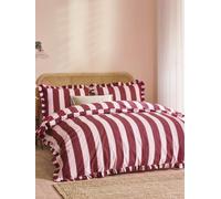 Wylder Birdiestripe Duvet Set Burgundy/Blossom Print