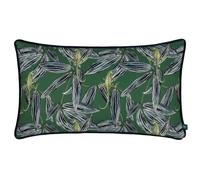Wylder Ebon Wilds Nkiru Piped Cushion Cover - Green - 30cm x 50cm - Green - 100% Mixed