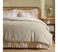 Wylder Edie 100% Cotton Velvet Bedspread In Natural Natural