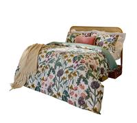 Wylder Florapedia Reversible Floral Duvet Cover Set - Oatmeal - Double - Oatmeal - 100% Polyester
