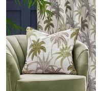 Wylder Galapagos Jacquard Piped Cushion Cover, 50 x 50 cm (Pack of 1), Green