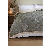 Wylder Hermione Bedspread Moss Green