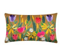 Wylder House Of Bloom Celandine Rectangular Outdoor Cushion Cover - Saffron - Saffron - 50cm x 30cm