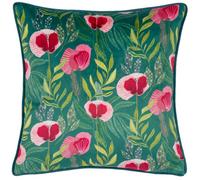 furn. Wylder House Of Bloom Poppy Feather Filled Cushion (Teal - 43x43cm)
