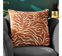 Wylder Jurong Tiger Chenille Animal Print Feather Rich Filled Cushion