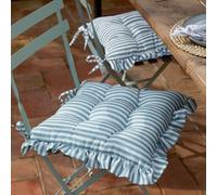 Wylder Millie Ruffle 2 Pack Indoor Outdoor Seat Pads