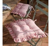 Wylder Millie Ruffle 2 Pack Indoor Outdoor Seat Pads