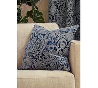 Wylder Bali Botanical Jacquard Polyester Filled Cushion In Olive 50 X 50Cm, Multi