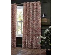 Wylder Nature Bengal Lined Eyelet Chenille Curtains Amber