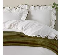 Wylder Nature Blousey Ruffled Cotton Pillowcase Pair