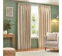 Wylder Grantley Jacquard Pencil Pleat Curtains In Natural 117 X 183Cm, Multi