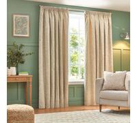 Wylder Grantley Jacquard Pencil Pleat Curtains In Natural 229 X 183Cm, Multi