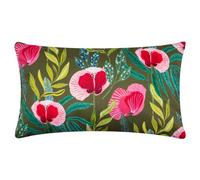 Wylder Nature House Of Bloom Poppy Rectangular Uv & Water Resistant Outdoor Polyester Filled Cushion