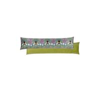 Wylder Nature House Of Bloom Zinnia Bee Hand Painted Printed Draught Excluder Cover In Blue Blue One Size