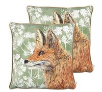 Wylder Nature Manor Fox Polyester Filled Cushions Twin Pack