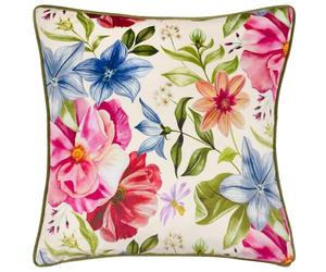 Wylder Nature Nectar Garden Petunia Floral Piped Cushion Cover