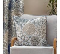 Wylder Nature Ophelia Floral Jacquard Polyester Filled Cushion, 50 x 50cm, Wedgewood