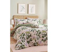 Wylder Nature Passiflora 180 Thread Count Reversible Duvet Cover Set Natural