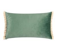 Wylder Nature Tilly Velvet Reversible Cushion Cover, Duck Egg Blue/Pumice