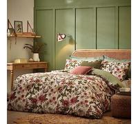 Wallflower Slub Cotton Floral Duvet Cover Set Wylder Nature Natural King