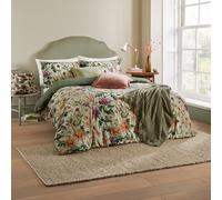 Wylder Wallflower Printed Botanical Duvet Set Single Celadon Green