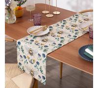 Wylder Wild Garden Table Runner - Washable Classic Country Floral Bumblebee Quick Drying Dining Table Decoration (Multicoloured - 180x35cm)