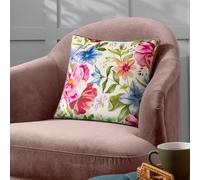 Wylder Nectar Garden Petunia Floral Piped Feather Rich Filled Cushion