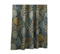 Wylder Ophelia Jacquard Floral Eyelet Curtains - Blue/Saffron - Blue/Saffron - 168cm x 183cm