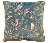 Wylder Orient Chinoiserie Birds Digitally Printed Velvet Feather Rich Cushion
