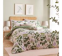 Wylder Passiflora Botanical King Duvet Cover Set Peach And Vine Green, Multi
