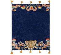 Wylder Regal Royal Blue Leopard Throw