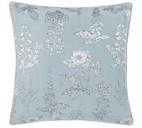 Wylder Sophia New Floral Jacquard Cushion Cover - Blue - 50cm x 50cm - Blue - 100% Polyester