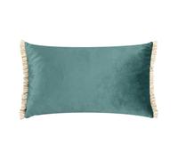 Wylder Tilly Reversible Velvet Cushion Cover - Duck Egg/Pumice - 50cm x 30cm - Duck Egg/Pumice - 100% Polyester