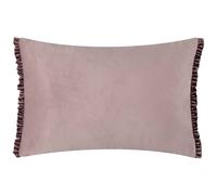 Wylder Tilly Velvet Frill Reversible Cushion In Lavender Lavender 40cm x 60cm