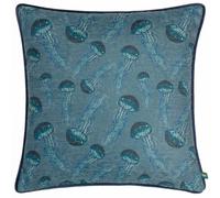 Wylder Tropics Abyss Jellyfish Chenille Polyester Filled Cushion