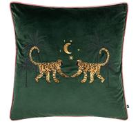 Wylder Tropics Dusk Monkey Cushion Cover,Emerald,50 x 50 cm
