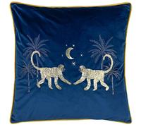 Wylder Tropics Dusk Monkey Cushion Cover,Navy,50 x 50cm